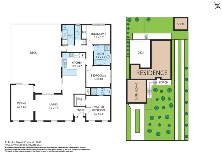 Floorplan of Homely house listing, 31 Burke Street, Creswick VIC 3363