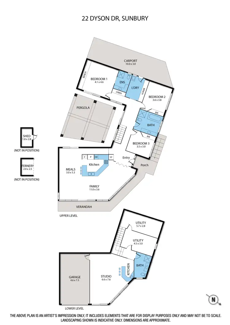 Floorplan of Homely house listing, 22 Dyson Drive, Sunbury VIC 3429
