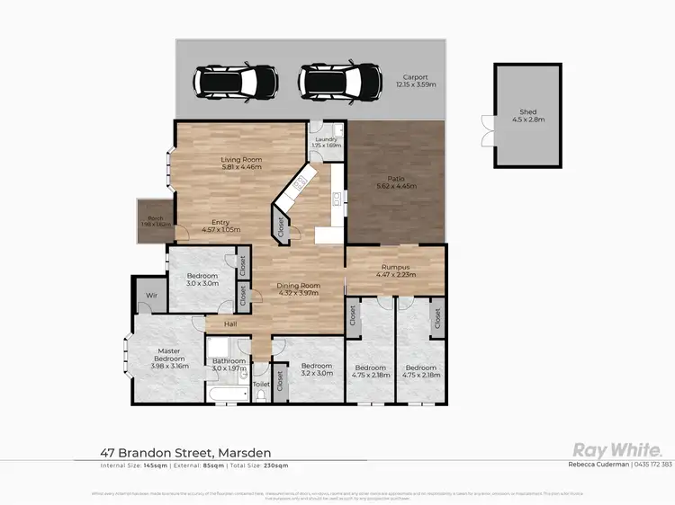 Floorplan of Homely house listing, 47 Brandon Street, Marsden QLD 4132
