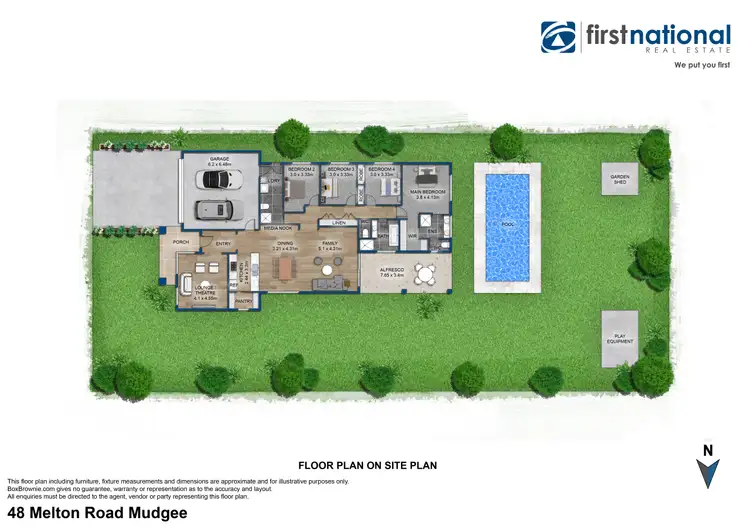 Floorplan of Homely house listing, 48 Melton Road, Mudgee NSW 2850