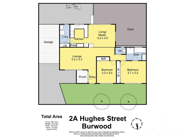 Floorplan of Homely unit listing, 2A Hughes Street, Burwood VIC 3125