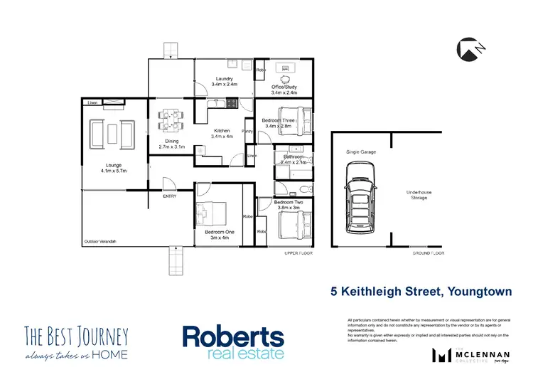 Floorplan of Homely house listing, 5 Keithleigh Street, Youngtown TAS 7249