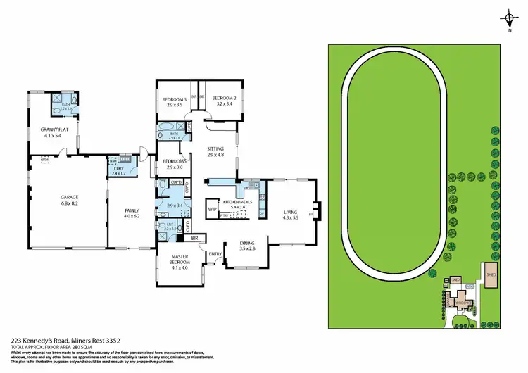 Floorplan of Homely house listing, 233 Kennedys Road, Miners Rest VIC 3352
