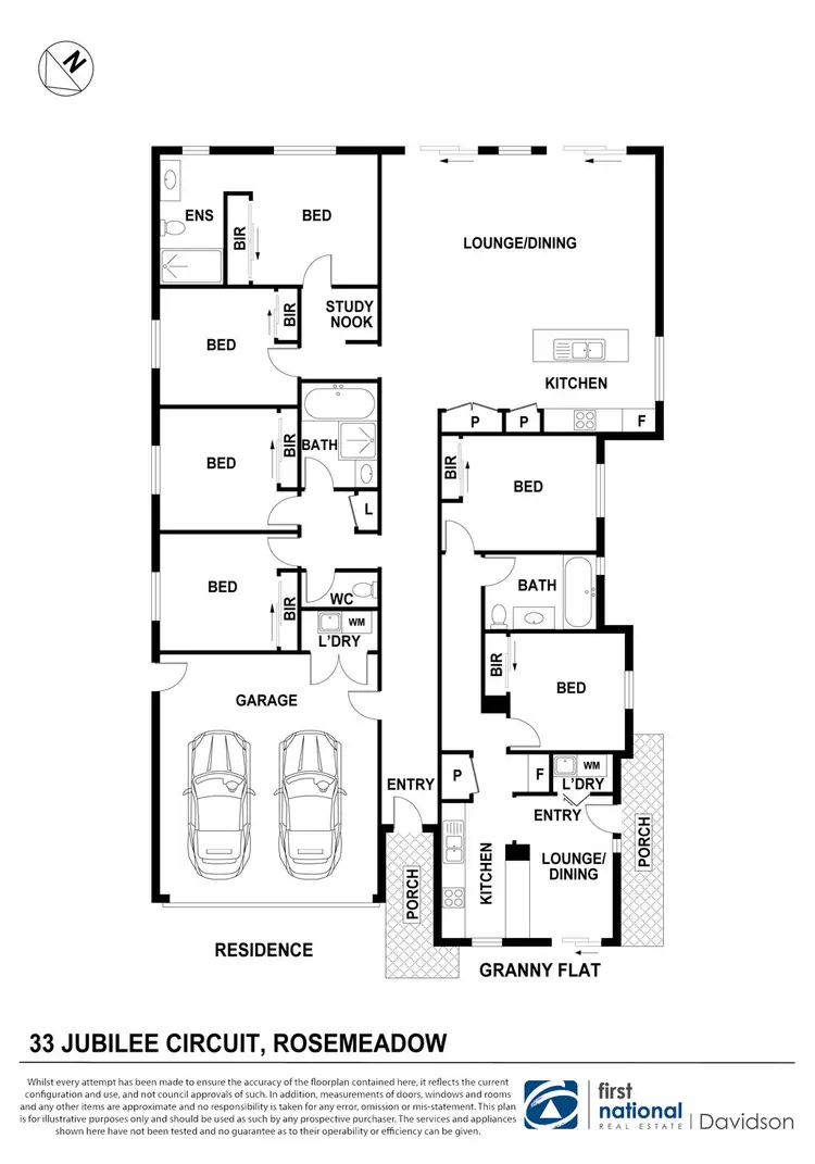 Floorplan of Homely house listing, 33 & 33A Jubilee Cct, Rosemeadow NSW 2560