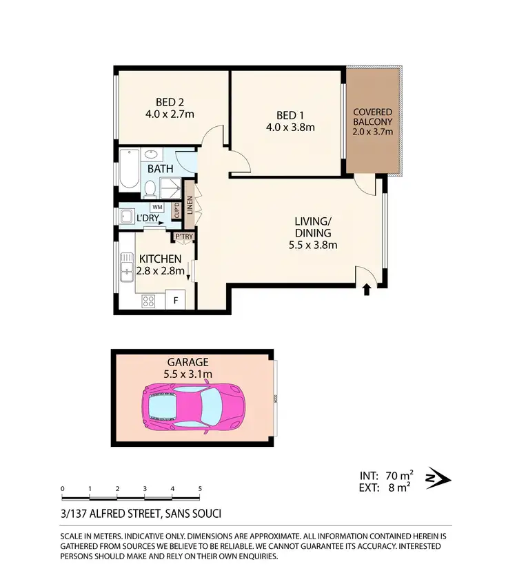 Floorplan of Homely unit listing, 3/137-139 Alfred Street, Sans Souci NSW 2219