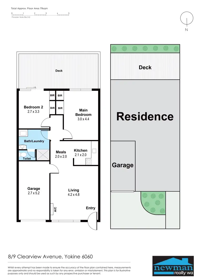 Floorplan of Homely unit listing, 8/9 Clearview Avenue, Yokine WA 6060