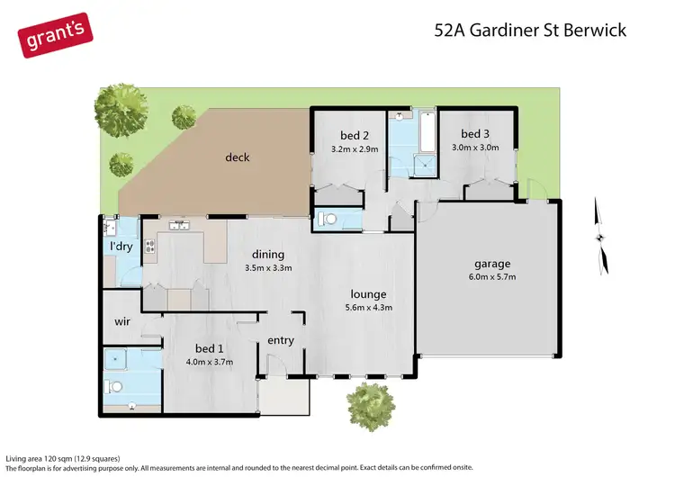 Floorplan of Homely unit listing, 52A Gardiner Street, Berwick VIC 3806