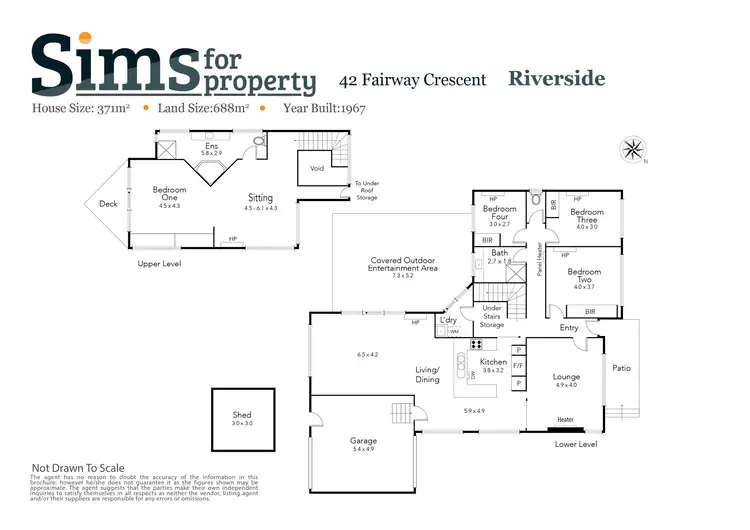 Floorplan of Homely house listing, 42 Fairway Crescent, Riverside TAS 7250