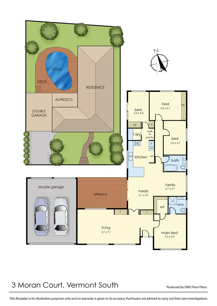 Floorplan of Homely house listing, 3 Moran Court, Vermont South VIC 3133