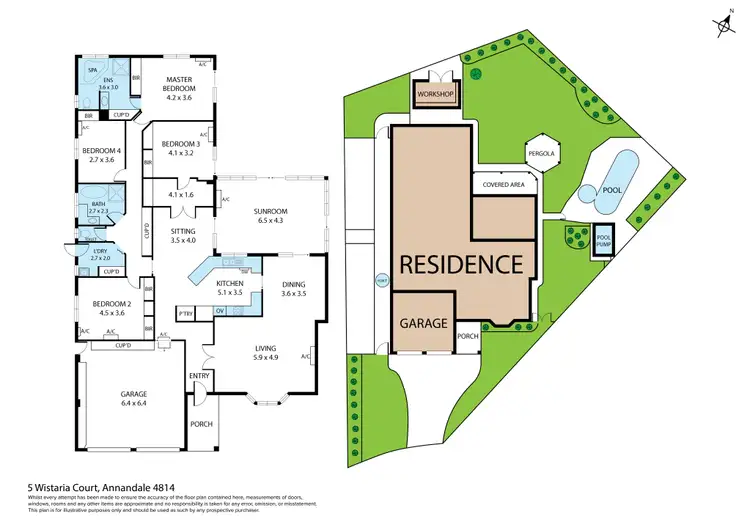 Floorplan of Homely house listing, 5 Wistaria Court, Annandale QLD 4814