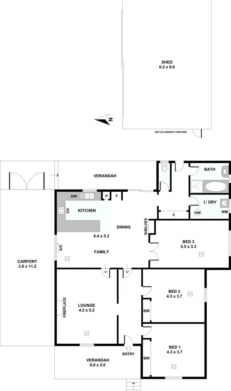Floorplan of Homely house listing, 19b Yalumba Tce, Angaston SA 5353