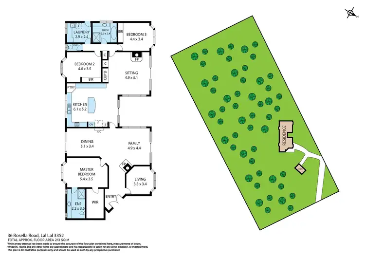 Floorplan of Homely house listing, 36 Rosella Road, Lal Lal VIC 3352