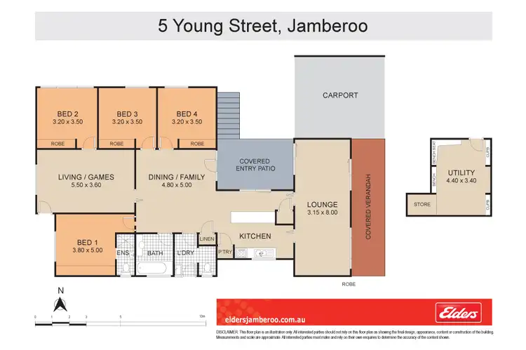 Floorplan of Homely house listing, 5 YOUNG STREET, Jamberoo NSW 2533