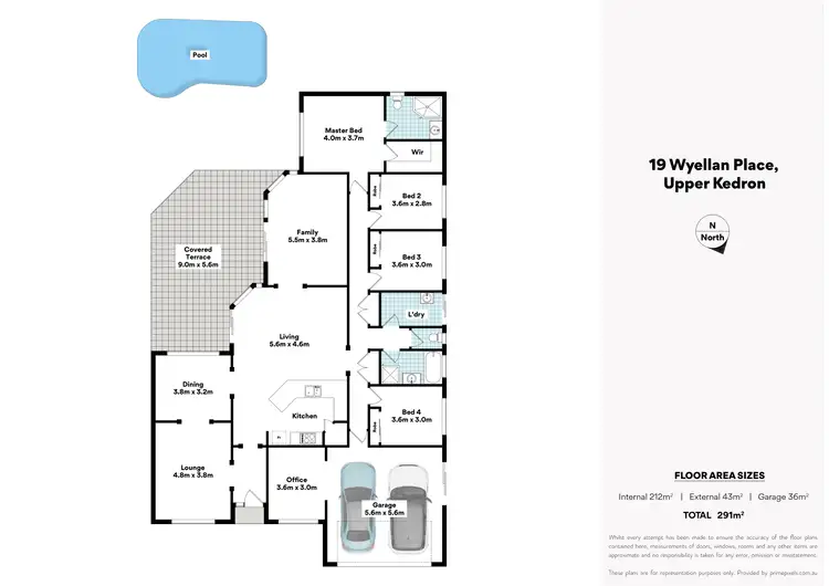 Floorplan of Homely house listing, 19 Wyellan Place, Upper Kedron QLD 4055
