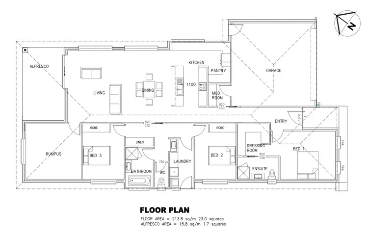 Floorplan of Homely house listing, 45 Enterprize Drive, Youngtown TAS 7249