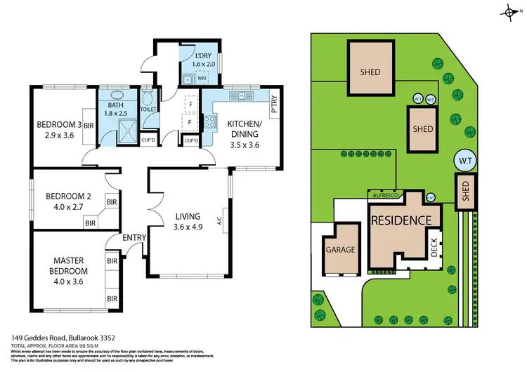 Floorplan of Homely house listing, 149 Geddes Road, Bullarook VIC 3352