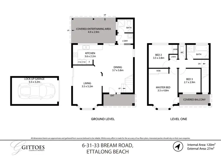 Floorplan of Homely townhouse listing, 6/31-33 Bream Road, Ettalong Beach NSW 2257