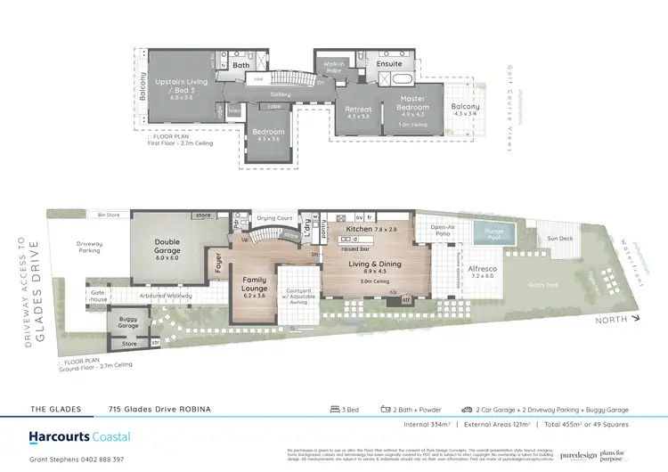 Floorplan of Homely house listing, 715 Glades Drive, Robina QLD 4226