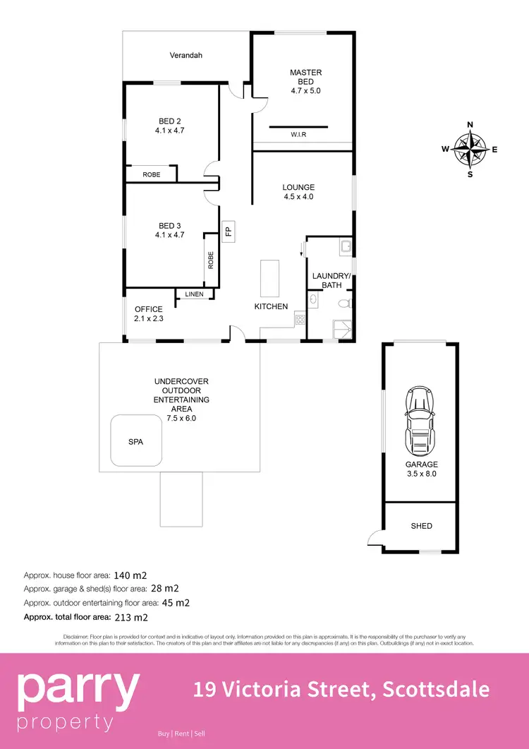 Floorplan of Homely house listing, 19 Victoria Street, Scottsdale TAS 7260