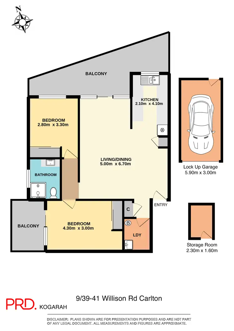 Floorplan of Homely unit listing, 9/39-41 Willison Road, Carlton NSW 2218