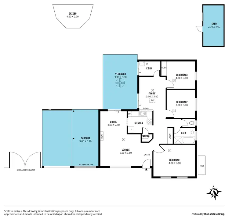 Floorplan of Homely house listing, 5 Begonia Street, Morphett Vale SA 5162