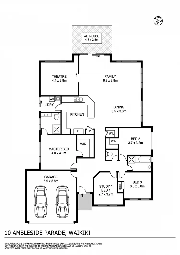 Floorplan of Homely house listing, 10 Ambleside Parade, Waikiki WA 6169