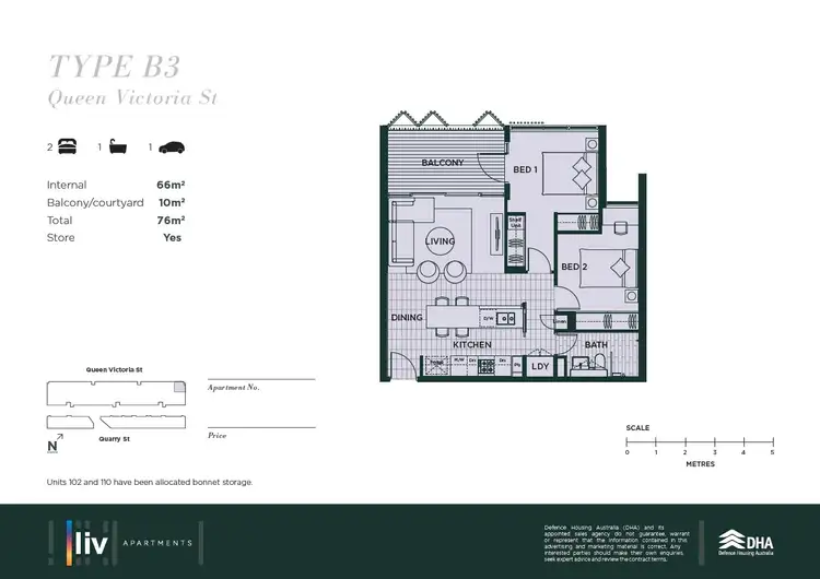 Floorplan of Homely apartment listing, 118/51 Queen Victoria Street, Fremantle WA 6160
