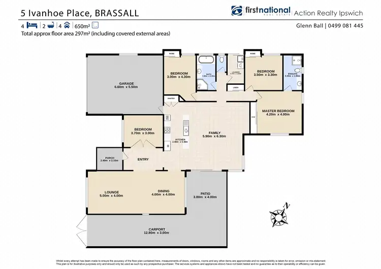 Floorplan of Homely house listing, 5 Ivanhoe Place, Brassall QLD 4305