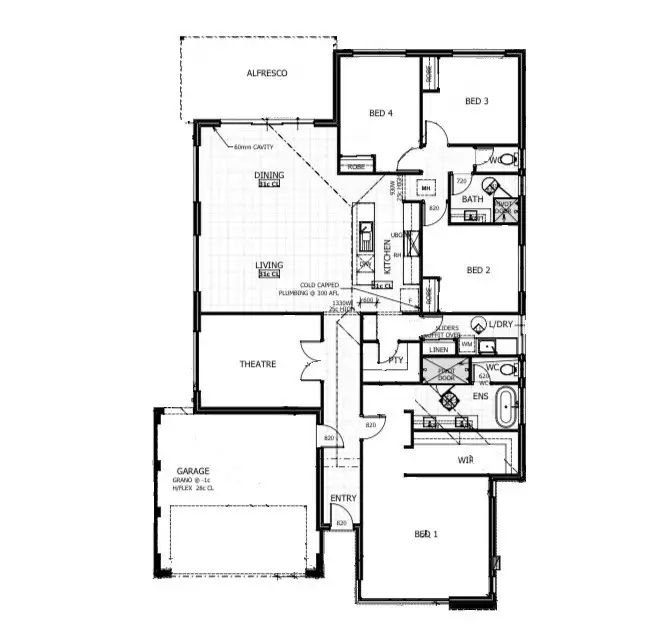 Floorplan of Homely house listing, 26 Torridge Approach, Piara Waters WA 6112