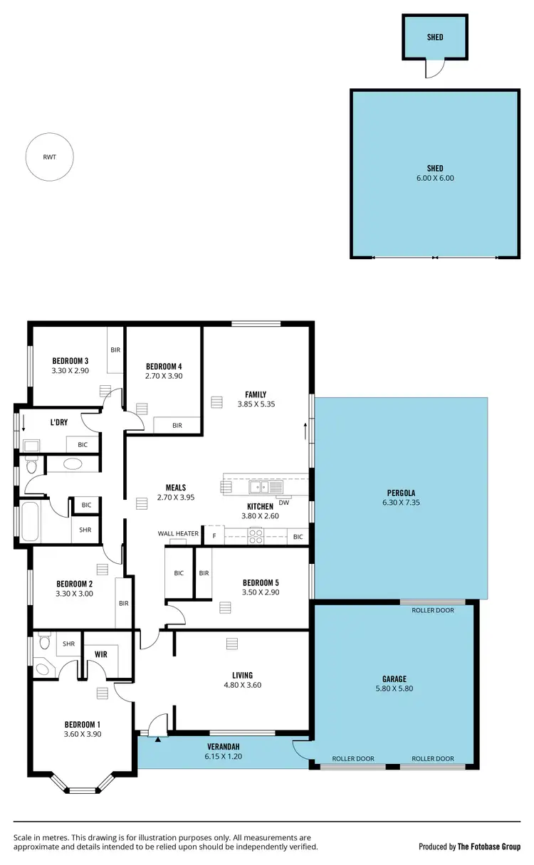 Floorplan of Homely house listing, 19 Meadowbank Way, Aldinga Beach SA 5173