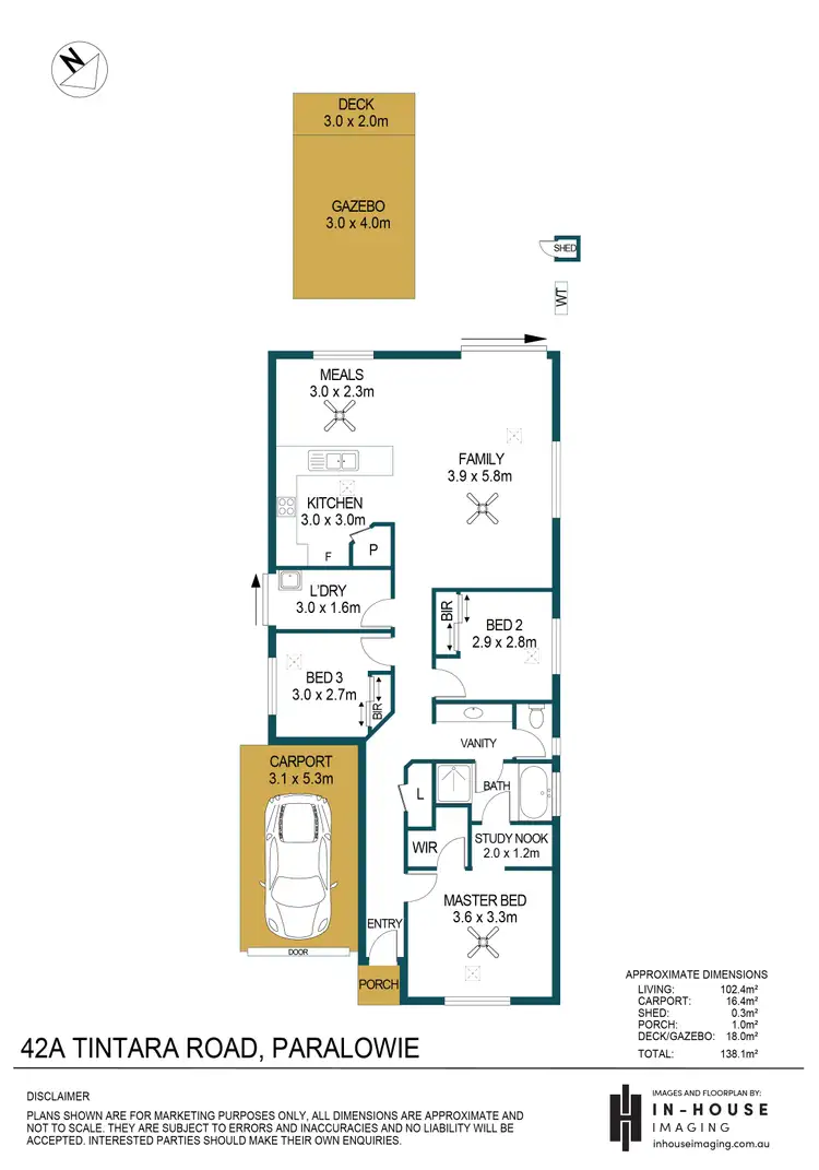 Floorplan of Homely house listing, 42A Tintara Road, Paralowie SA 5108
