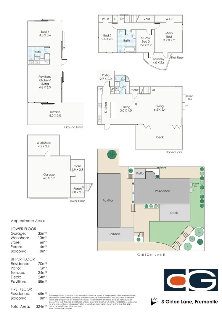 Floorplan of Homely house listing, 3 Girton Lane, Fremantle WA 6160