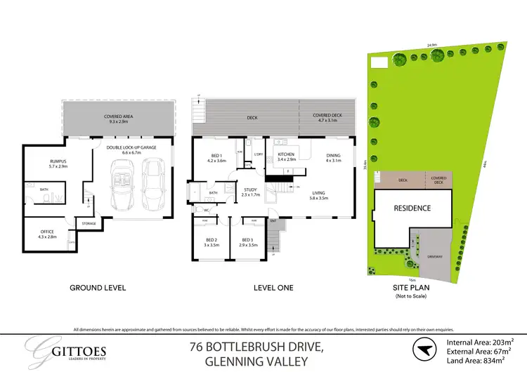 Floorplan of Homely house listing, 76 Bottlebrush Drive, Glenning Valley NSW 2261