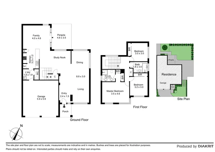 Floorplan of Homely townhouse listing, 3 Kiora Court, Mulgrave VIC 3170