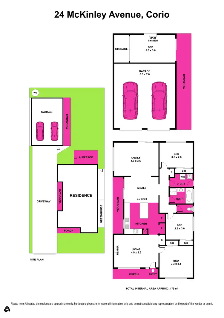 Floorplan of Homely house listing, 24 Mckinley Avenue, Corio VIC 3214