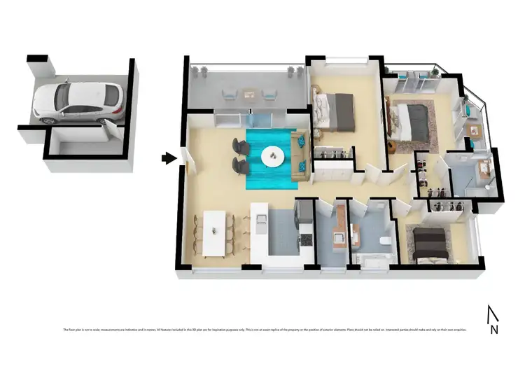 Floorplan of Homely unit listing, 3/236 Rocky Point Road, Ramsgate NSW 2217