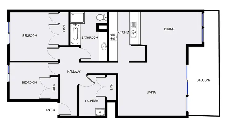 Floorplan of Homely apartment listing, 15/12 Howitt Street, Kingston ACT 2604