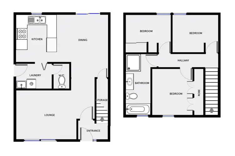 Floorplan of Homely house listing, 4 Collits Place, Macquarie ACT 2614