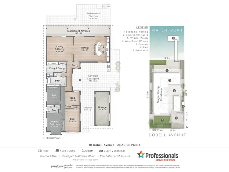 Floorplan of Homely house listing, 10 Dobell Avenue, Paradise Point QLD 4216