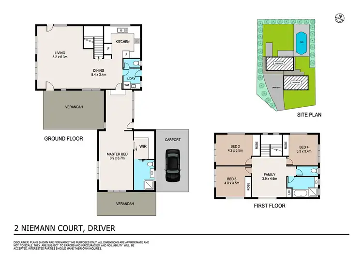 Floorplan of Homely house listing, 2 Niemann Court, Driver NT 830