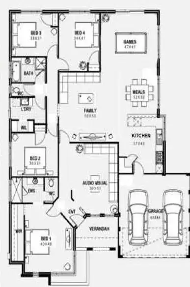 Floorplan of Homely house listing, 6 Ewens Pass, Ellenbrook WA 6069