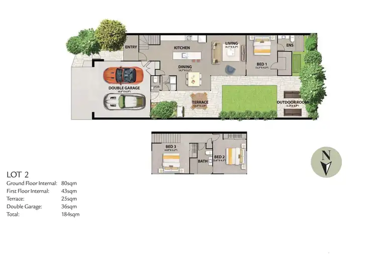 Floorplan of Homely house listing, 2/28 Alutha Road, The Gap QLD 4061