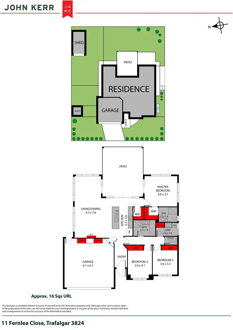 Floorplan of Homely house listing, 11 Fernlea Close, Trafalgar VIC 3824