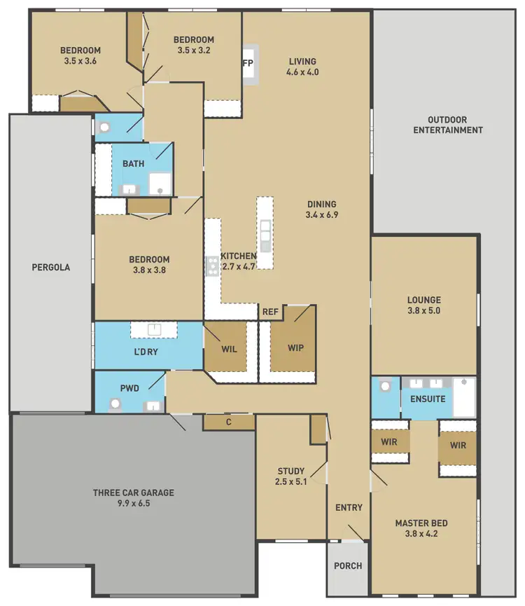 Floorplan of Homely house listing, 27 Kororoit Approach, Caroline Springs VIC 3023