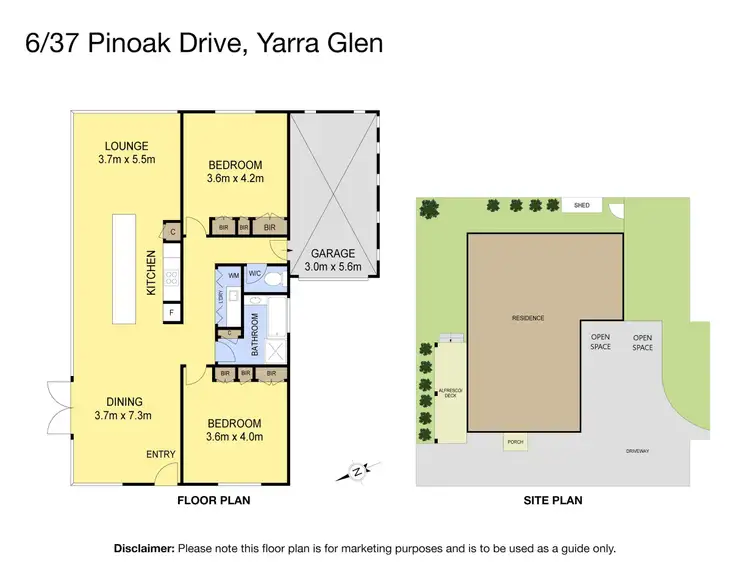 Floorplan of Homely unit listing, 6/37 Pinoak Drive, Yarra Glen VIC 3775