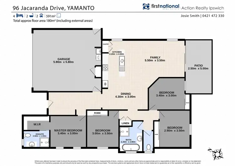 Floorplan of Homely house listing, 96 Jacaranda Drive, Yamanto QLD 4305