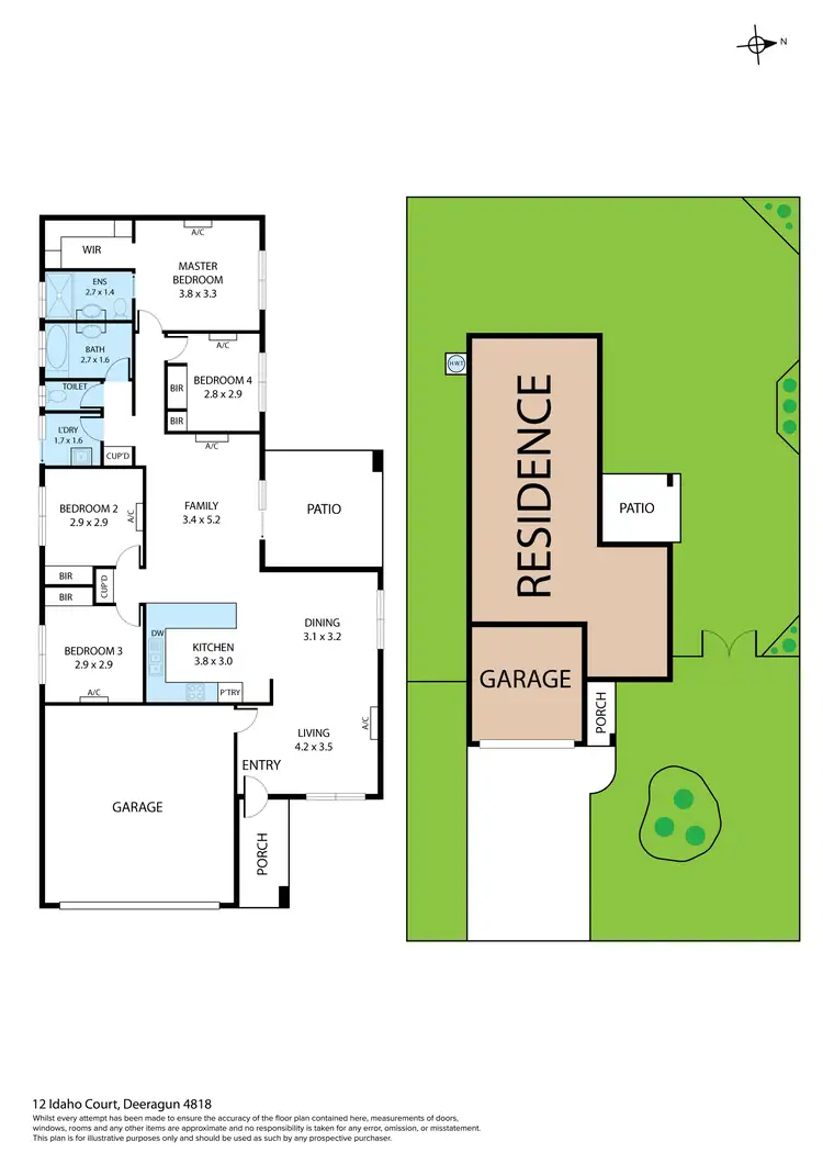 Floorplan of Homely house listing, 12 Idaho Court, Deeragun QLD 4818