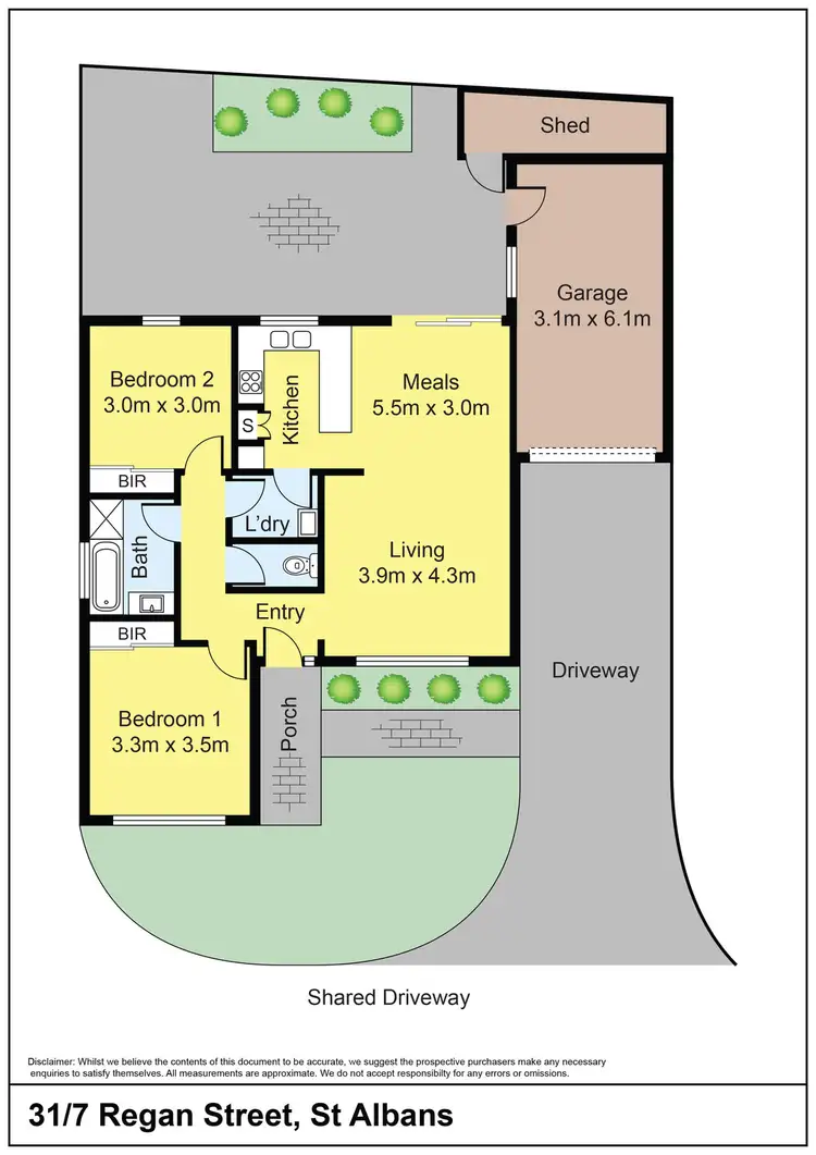 Floorplan of Homely house listing, 31/7 Regan Street, St Albans VIC 3021