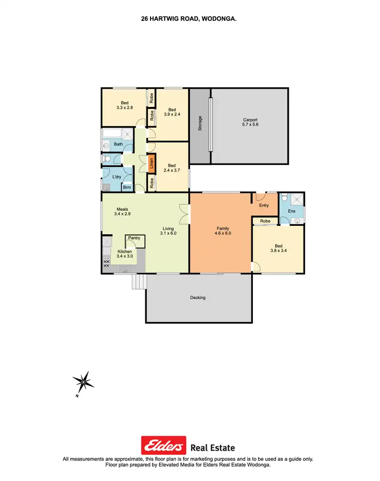 Floorplan of Homely house listing, 26 Hartwig Road, Wodonga VIC 3690