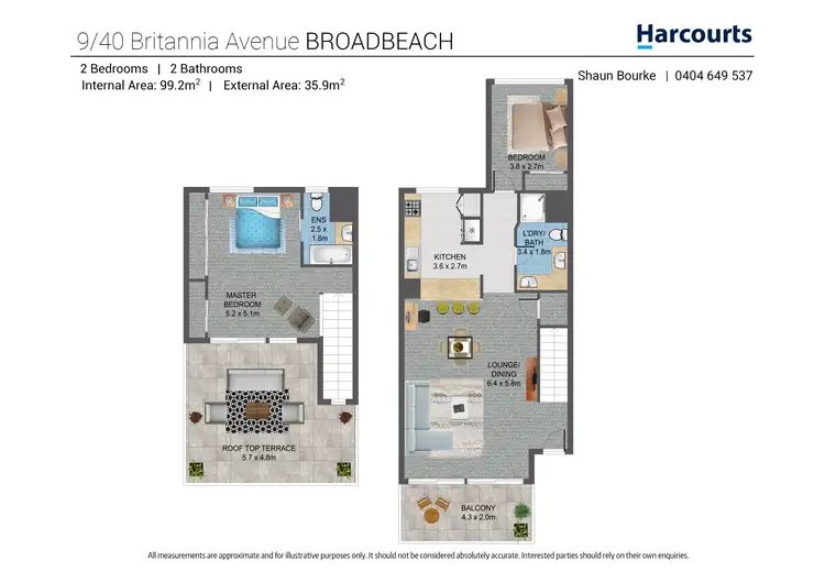 Floorplan of Homely apartment listing, 9/40-42 Britannia Avenue, Broadbeach QLD 4218